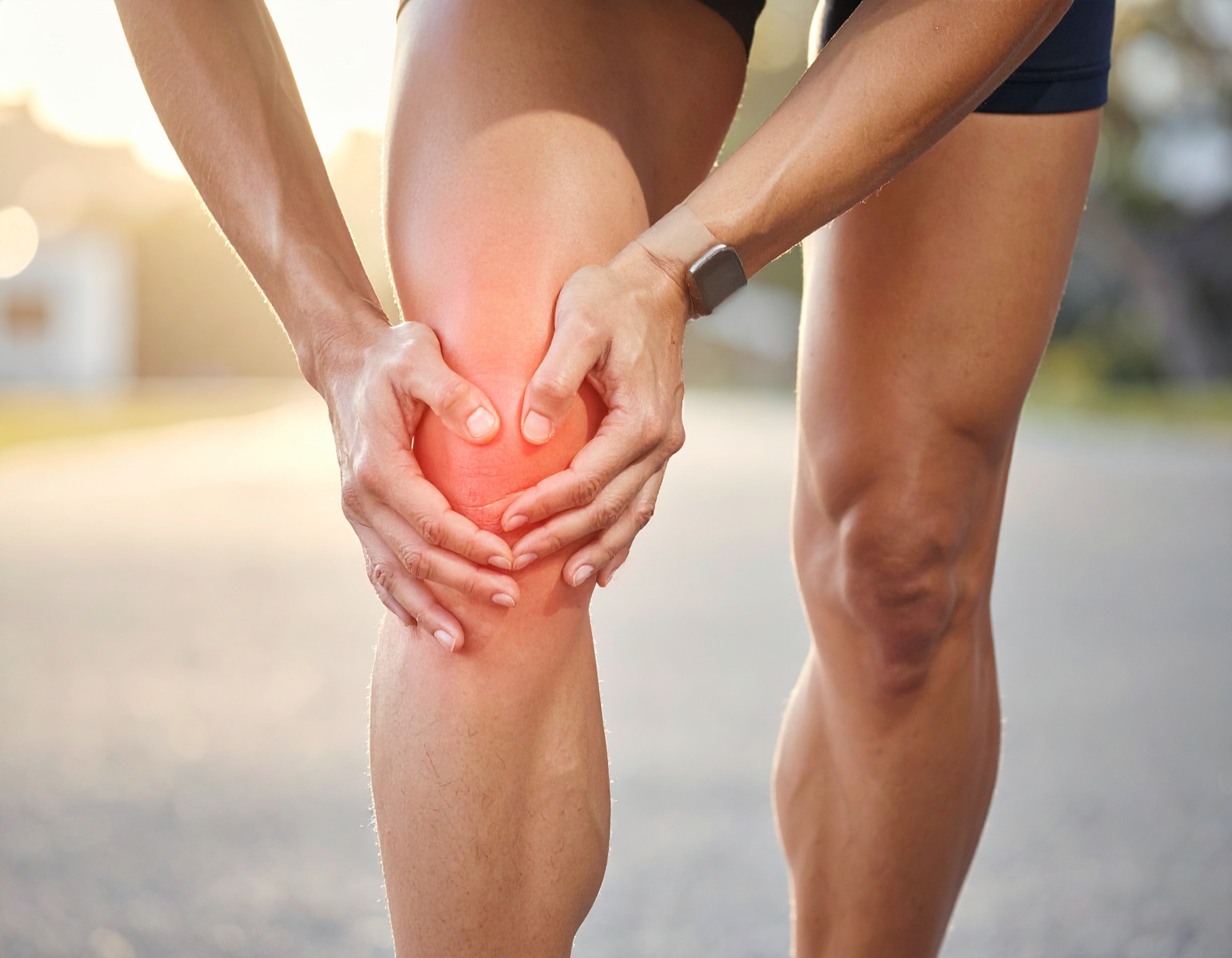 Suffering from knee injury